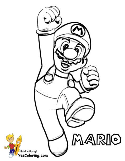 mario brothers coloring pages printable printable templates