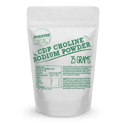 purisure cdp choline powder supplement