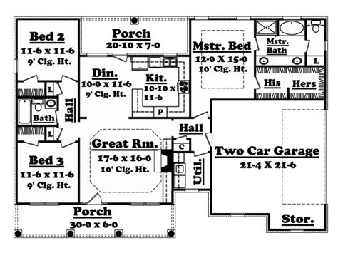 southern style house plan  beds  baths  sqft plan   country style house plans