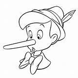 Pinocchio Nez Coloring Colorat Pinocho Colorare Planse Simba Gratuit Jecolorie Doigt sketch template