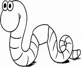 Coloring Pages Worm Book Printable Worms Bookworm Getcoloringpages Earthworm sketch template