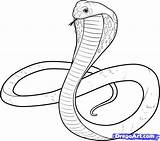 Cobra Schlange Zeichnen Kobra Schlangen Kids Naja Spitting Dragoart Getdrawings Serpent Bleistift Snakes Tiere Outline Cobras Serpientes Melhor Ideia Serpiente sketch template