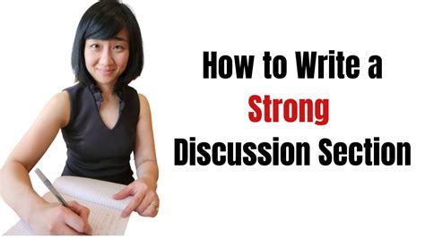 write  strong discussion section research paper youtube