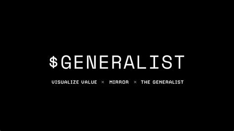 generalist  generalist