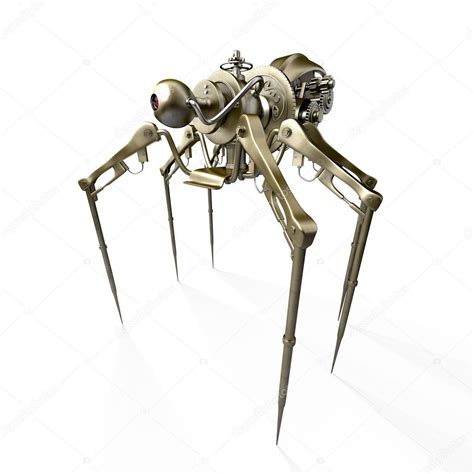 robot spider spy stock photo