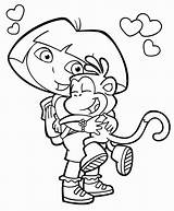 Coloring Pages Dora Color Colouring Sheets Book Printable Cutecoloring Print Boots sketch template