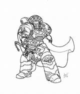 Warhammer 40k Ultramarines Praetor Greyall Horus sketch template