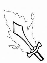 Sword Coloring Pages Printable Boys Recommended Kids sketch template