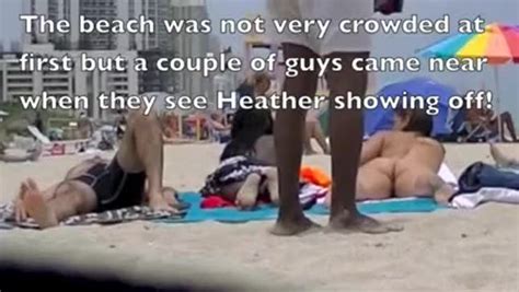My Wife Heather Nude Beach Voyeur Cock Tease Xhamstercom