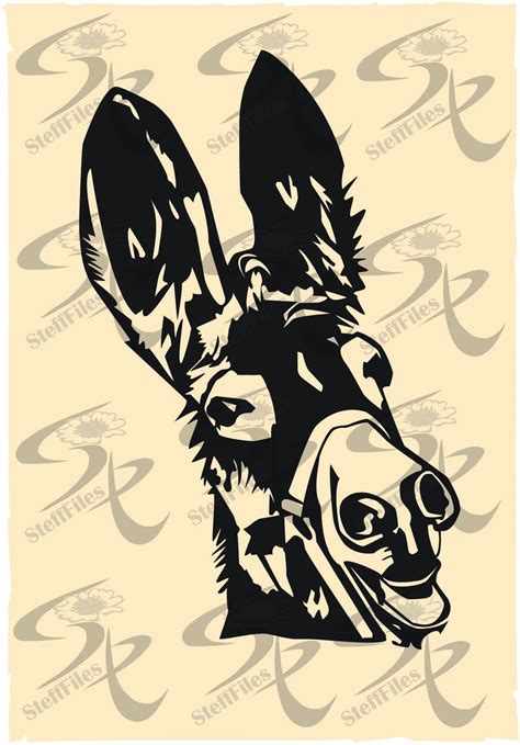 silhouette stencil silhouette design silhouette machine donkey