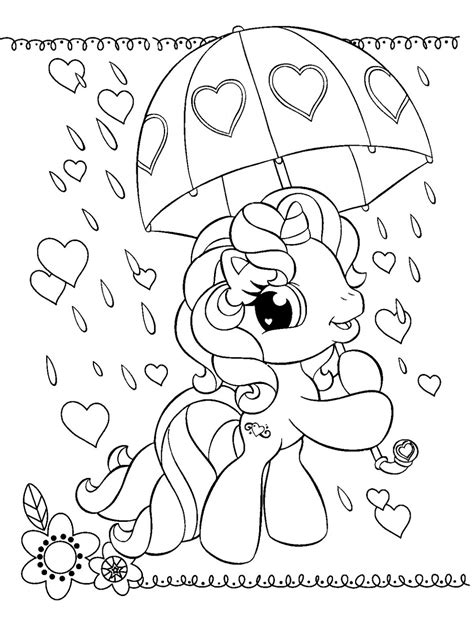 cute   pony coloring pages  activity