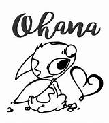 Stitch Ohana Drawing Disney Decal Decals Clipartmag sketch template