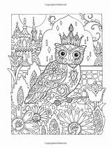 Owls Malvorlagen Marjorie Sarnat Tiere Eule Basteln Kreativ Zentangle Amazon sketch template