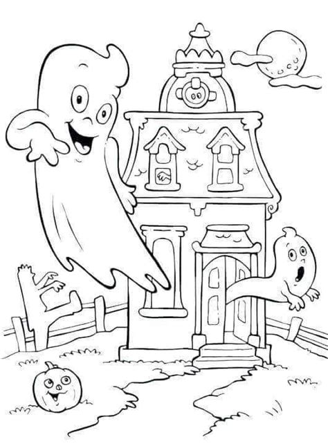 printable haunted house coloring pages  coloring sheets
