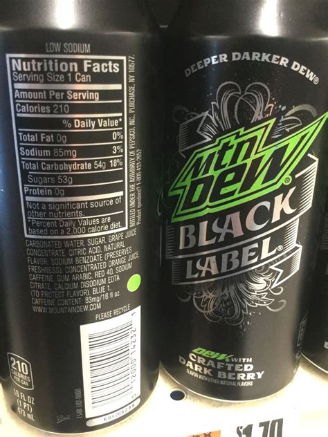 energy drinks  nutrition facts label pensandpieces