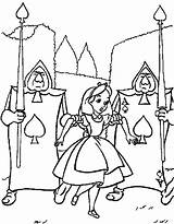 Alicia Pais Maravillas Alice Wonderland Wonderand Soldados sketch template