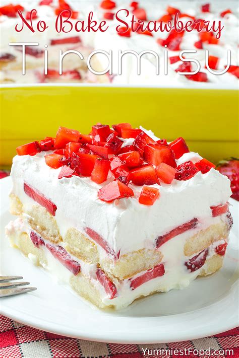 bake strawberry tiramisu recipe  yummiest food cookbook