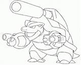 Pokemon Coloring Pages Library Clipart Blastoise Mega Drawing sketch template