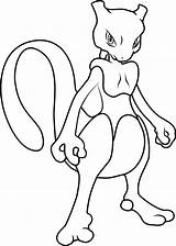 Mewtwo Coloring Printable Pages Kids Description sketch template