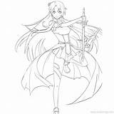 Asuna Sword Xcolorings sketch template