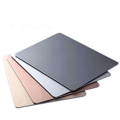 aluminum alloy pad   slip rubber bottom mouse pad anti slip