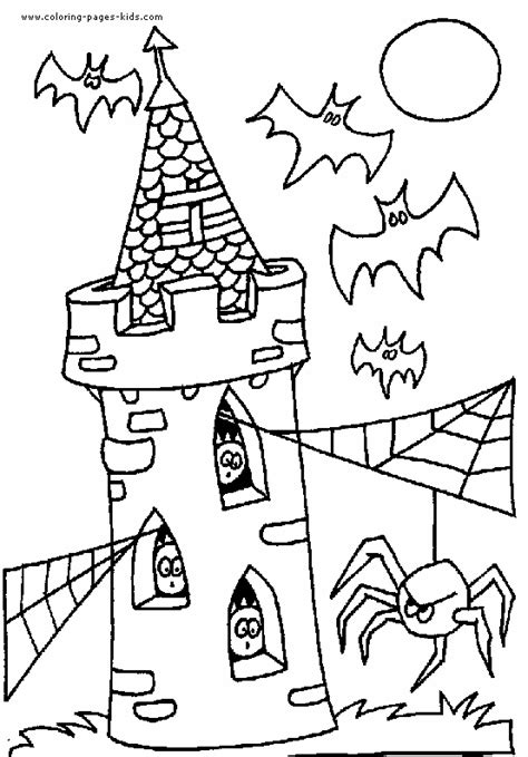 fun learn  worksheets  kid halloween coloring pages