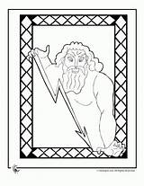 Greek Zeus Mythology Coloring Gods Kids Worksheets Print Pages Ancient Woojr Activities Myths Crafts Lesson Test Color Greece 6th Grade sketch template