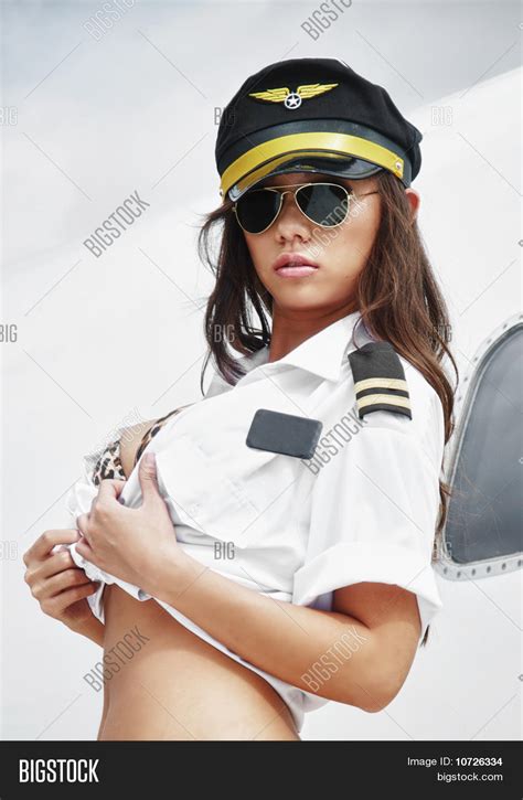 sexy pilot girl image and photo free trial bigstock