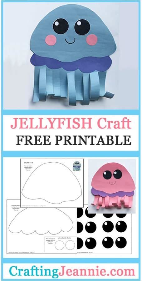 jellyfish craft  template crafting jeannie