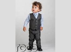 Boys Grey Waistcoat Suit, Baby Boys Charcoal Suits, Boys Wedding Suits