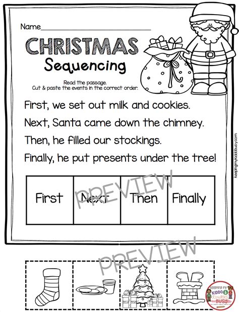 christmas reading worksheets  grade alphabetworksheetsfreecom