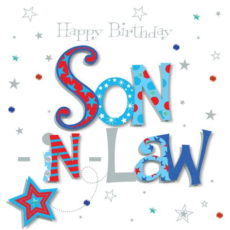 son  law happy birthday greeting card cards love kates
