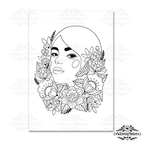 set    colouring pages adult colouring   etsy
