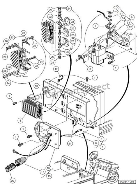 club car carryall turf  wiring diagram wiring draw  schematic