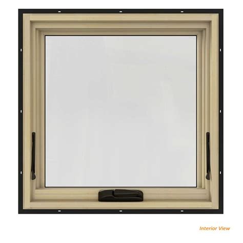 jeld wen        series bronze painted clad wood awning window  natural