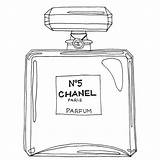 Perfume N5 sketch template