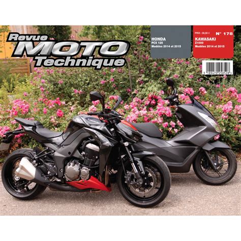 revue moto technique kawasaki z1000 14 15 et honda pcx125 14 15