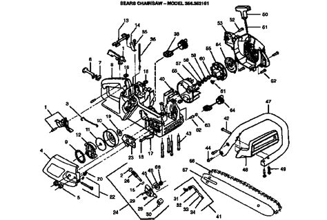 craftsman gas chain  parts model  sears partsdirect