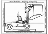 Bulldozer Malvorlage Payloader Smaltimento Containerpark sketch template