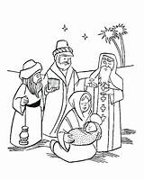 Coloring Jesus Three Wise Men Kings Pages Baby Christmas Manger Nativity Color Getcolorings La Printable Kids sketch template