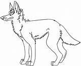 Canine Lineart sketch template