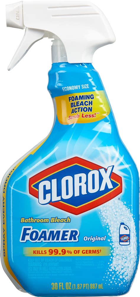 clorox bathroom foamer  bleach spray bottle original  ounces