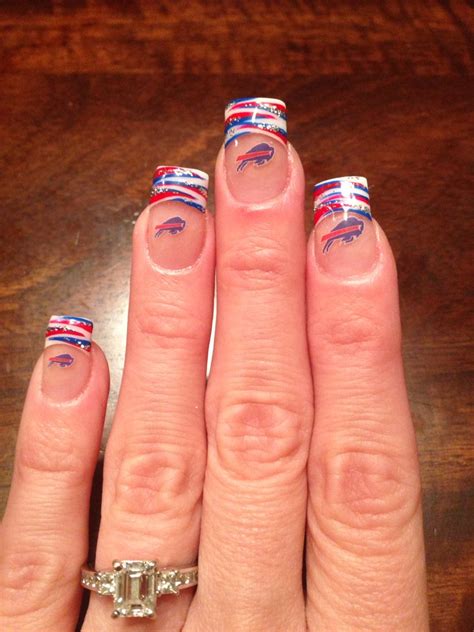 buffalo bills nails manicure  pedicure gel nails acrylic nails