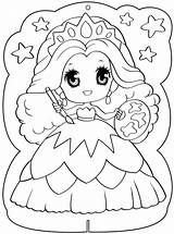 Puteri Cantik Chibi Mewarnai Mewarna Kumpulan Penuh Koleksi Webtech360 sketch template