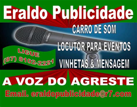 SaloÁ Publicidade Eraldo Publicidade Carro De Som Locutores Para Eventos
