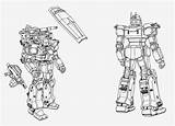 Thunderbolt Gundam Mecha Mech sketch template