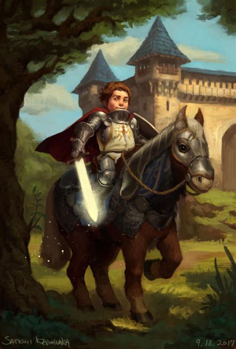halfling knight  pony dungeons  dragons characters concept art