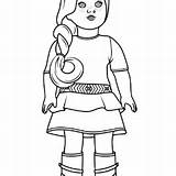 Coloring Pages American Girl Getdrawings Isabelle sketch template