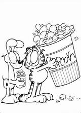 Garfield Bad Coloring Pages sketch template