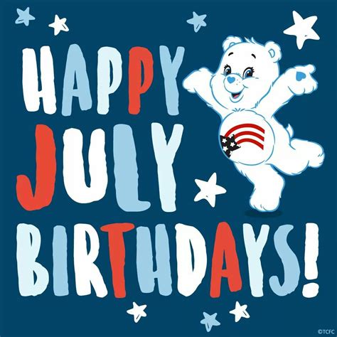 july birthdays happy july facebook birthday care bears cousins